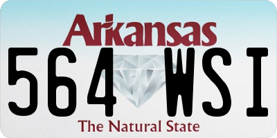 AR license plate 564WSI
