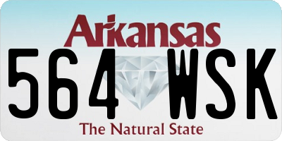 AR license plate 564WSK