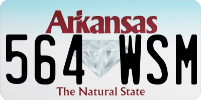 AR license plate 564WSM