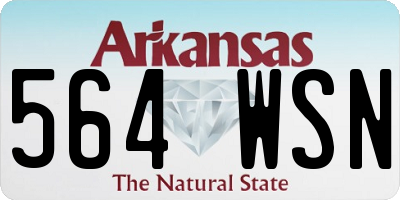 AR license plate 564WSN