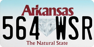 AR license plate 564WSR