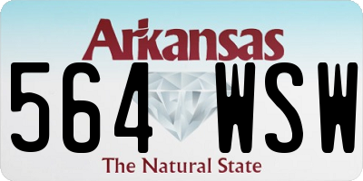 AR license plate 564WSW