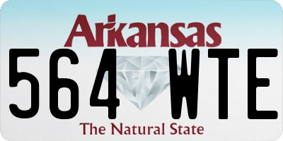 AR license plate 564WTE