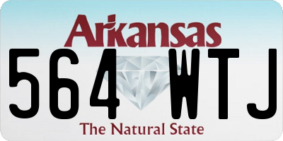 AR license plate 564WTJ