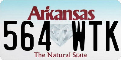 AR license plate 564WTK