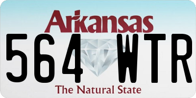 AR license plate 564WTR