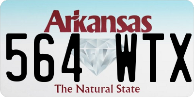 AR license plate 564WTX