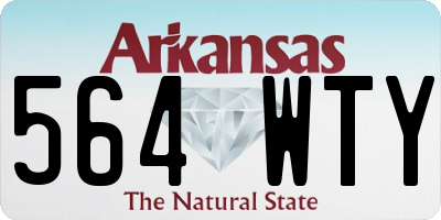 AR license plate 564WTY