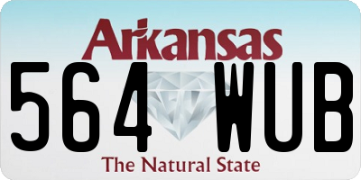 AR license plate 564WUB