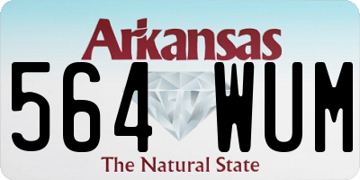 AR license plate 564WUM