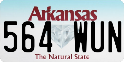 AR license plate 564WUN