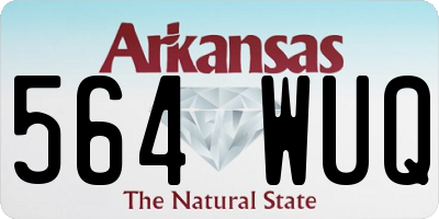 AR license plate 564WUQ
