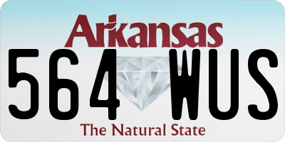 AR license plate 564WUS