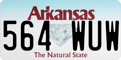 AR license plate 564WUW