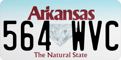 AR license plate 564WVC