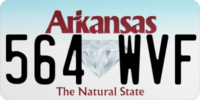 AR license plate 564WVF