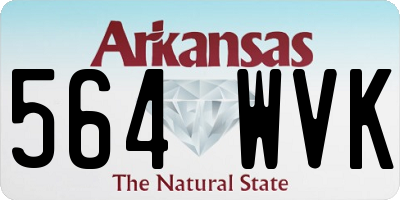 AR license plate 564WVK