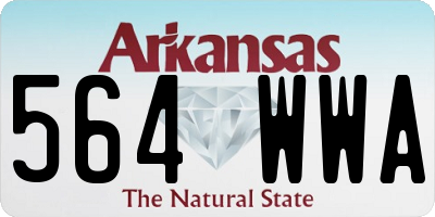 AR license plate 564WWA