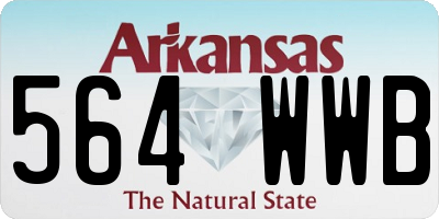 AR license plate 564WWB