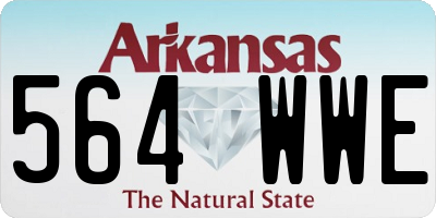 AR license plate 564WWE