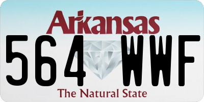 AR license plate 564WWF
