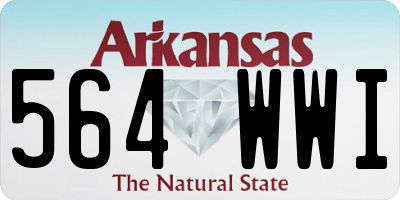 AR license plate 564WWI