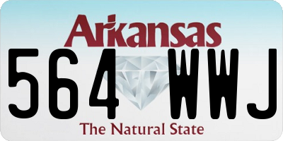 AR license plate 564WWJ