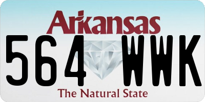 AR license plate 564WWK