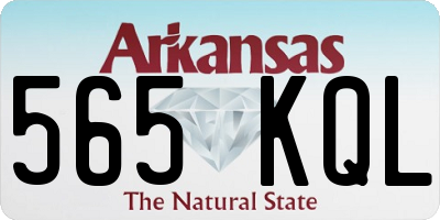 AR license plate 565KQL