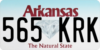 AR license plate 565KRK