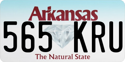 AR license plate 565KRU