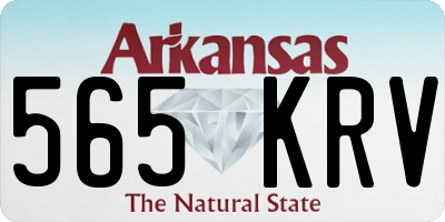 AR license plate 565KRV
