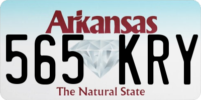 AR license plate 565KRY