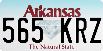 AR license plate 565KRZ