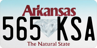 AR license plate 565KSA
