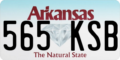 AR license plate 565KSB
