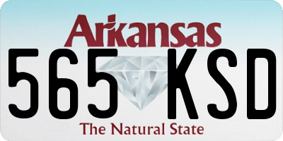 AR license plate 565KSD
