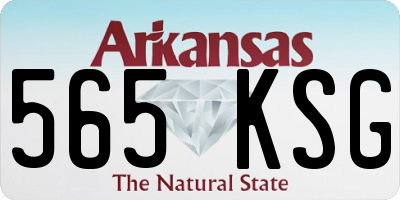 AR license plate 565KSG