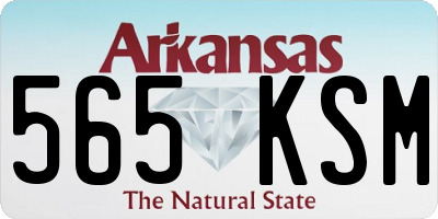 AR license plate 565KSM