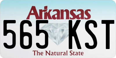AR license plate 565KST
