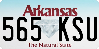 AR license plate 565KSU