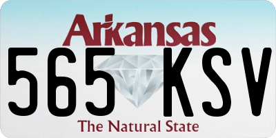 AR license plate 565KSV