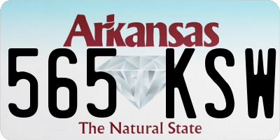 AR license plate 565KSW