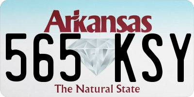 AR license plate 565KSY