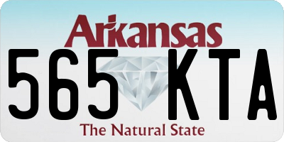 AR license plate 565KTA