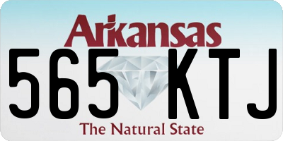 AR license plate 565KTJ