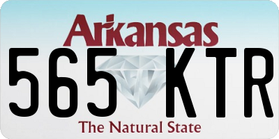AR license plate 565KTR