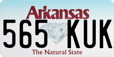 AR license plate 565KUK
