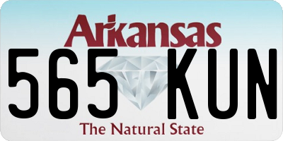 AR license plate 565KUN
