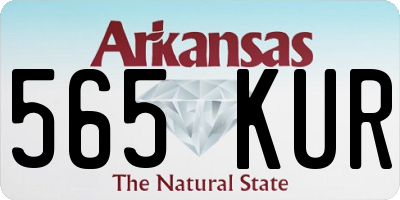 AR license plate 565KUR